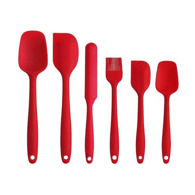 Spatula Silicone Scrapers Spoon Cake Cooking Baking Tool Set