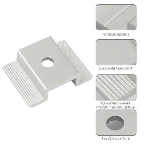 20/50 Pieces Solar Panel Clamps Bracket Wide Photovoltaic