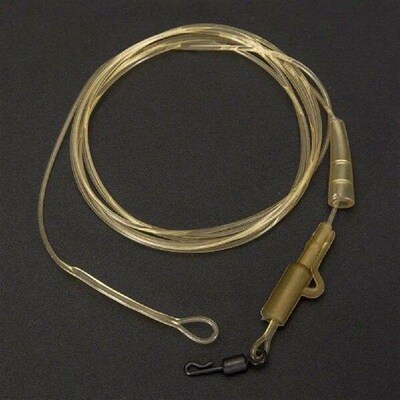 100cm 45LB Carp Fishing Leader Transparent Buffer Leader