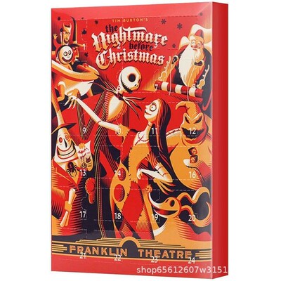 Christmas Calendar Blind Box Advent With Figures Halloween C