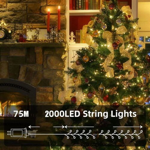 LED Firecracker String Lights EU/US DC Power Remote Control