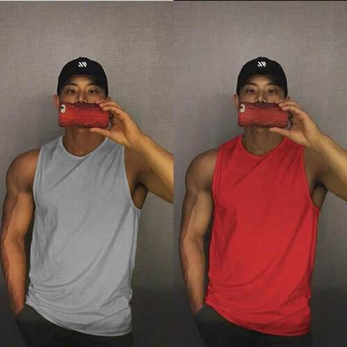 Training Vest Sleeveless Mens QuickDrying Sport Loose Short