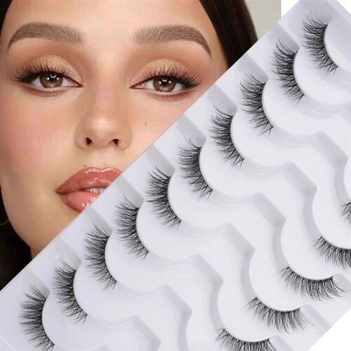 3/6/10 Pairs Wispy Half Eyelash Fluffy False Eyelashes Full