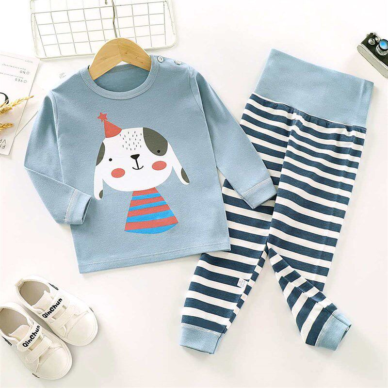 Childrens High Waist Set Cotton New Spring Baby Underwear S图片