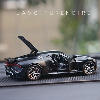 1:32 Bugatti Lavoiturenoire Black Dragon Supercar Toy Alloy