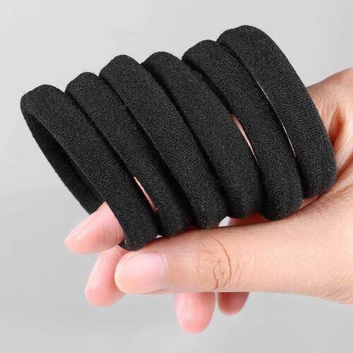 Hair rope rubber band female high elasticity black hair tie