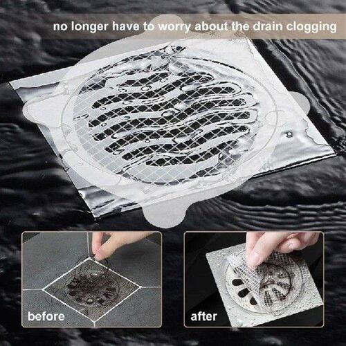 30 Pcs Disposable Shower Drain Hair Catcher Cover For