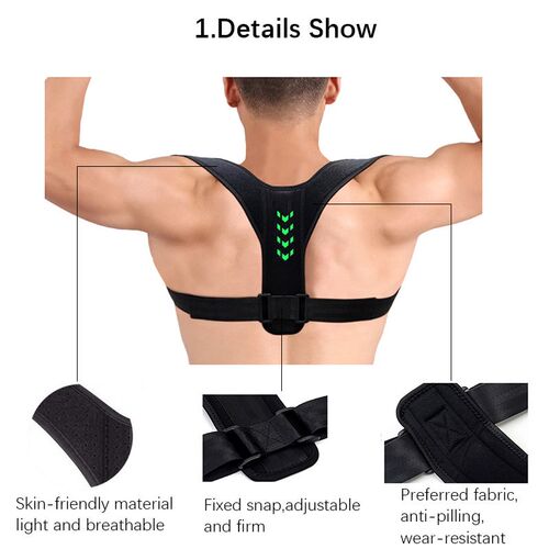 Adjustable Back Brace Support Invisible Shoulder Posture Cor
