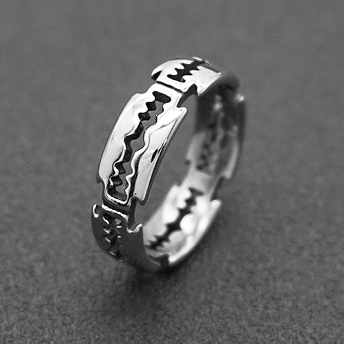 Charm Stainless Steel Hip Hop Bladed Ring Fashion Punk Rock
