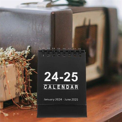 2024 Mini Desk Calendar Rich Content Tabletop Home Pocket