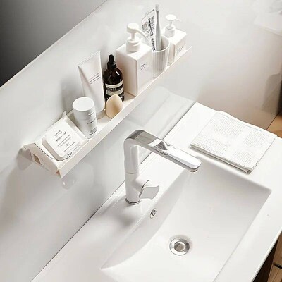 Bathroom Shelf Makeup Storage Organizer  Rack Self Adhesive