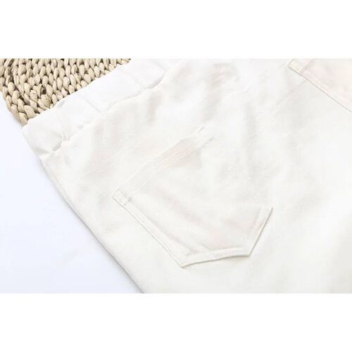 Plus Size Commuter Nine-point Pants Female White Pants Femal
