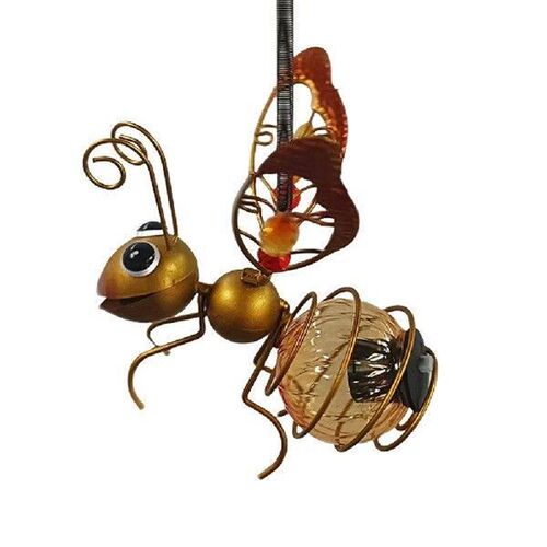 Solar Powered Hanging Bug Light Hanging Flying Insects Lamp