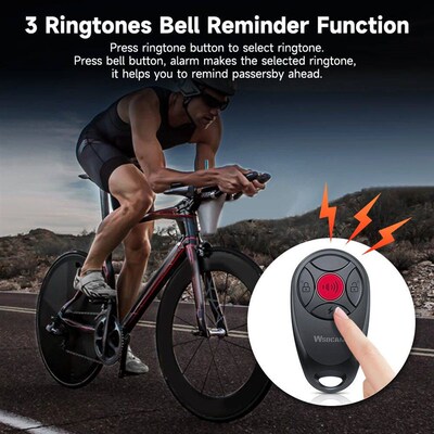 Wsdcam Anti-Theft Vibration Bicycle Alarm 113 dB Waterproof