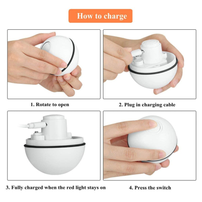 Automatic Smart Cat Toys Ball Interactive Catnip USB Recharg