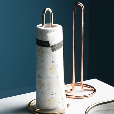 Kitchen Roll Paper Towel Holder Bathroom Tissue Stand Rose G