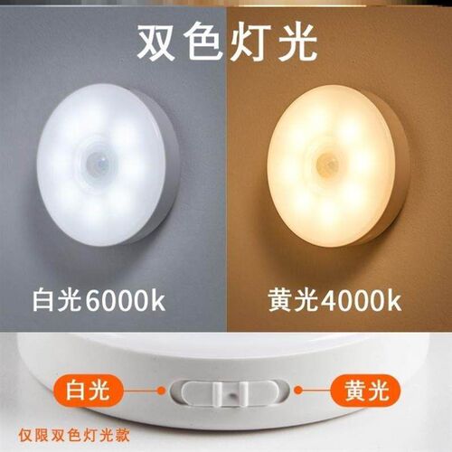 PIR Motion Sensor LED Night Light USB Rechargeable Lamp