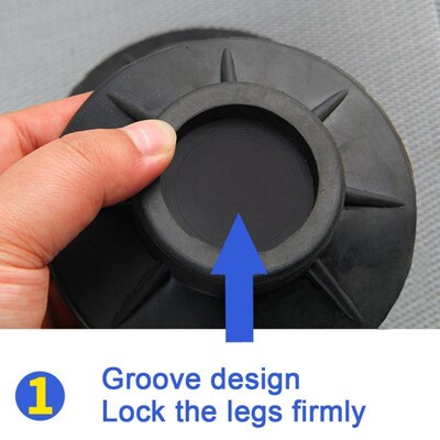 4pcs Shock Proof Floor Mat Non Slip  Rubber Feet Pads Prote