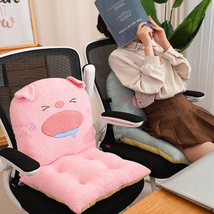 坐垫靠背一体屁垫办公室椅子垫屁股垫子学生教室宿舍座垫餐椅垫冬