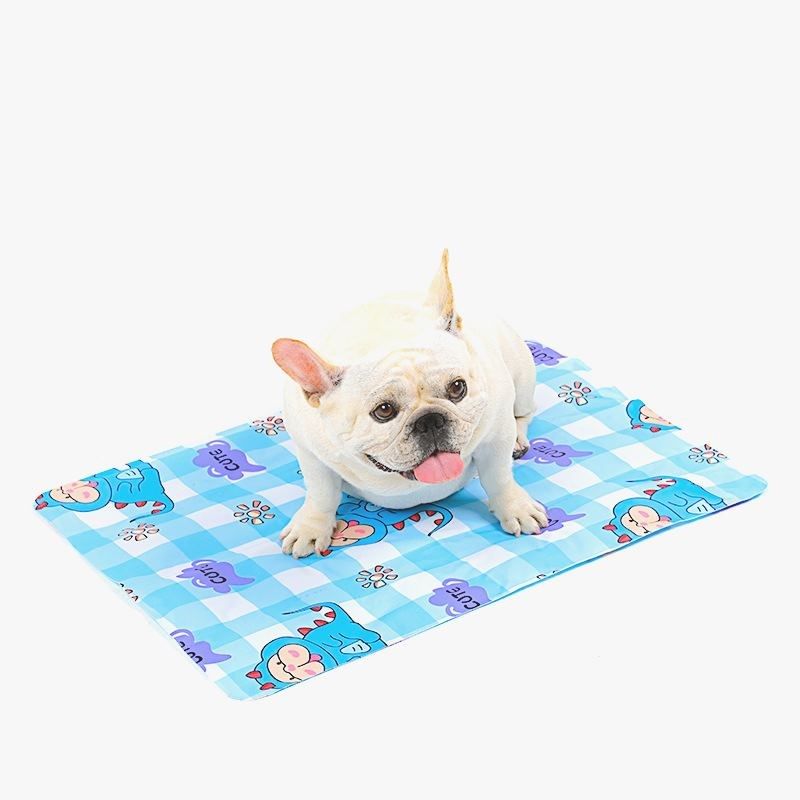 狗狗冰垫猫咪凉垫凝胶法斗柯基巴哥降温窝夏季狗凉席冰丝窝