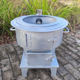 移动锅炉灶台土灶锅炊事设备猛火炉木柴做饭火炉子铁锅炖柴火炉