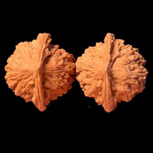 文玩核桃手玩把盘山公子制件老树山公子帽下盘一树对手工木质木盘