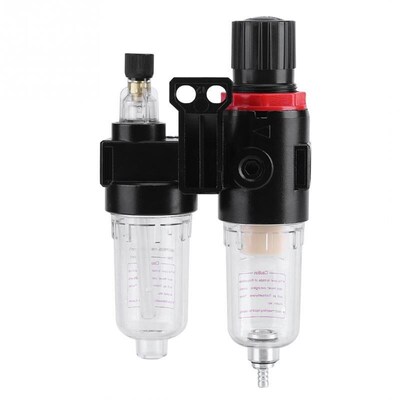 1/4 Air Filter Regulator Lubricator Water Pressure Compresso