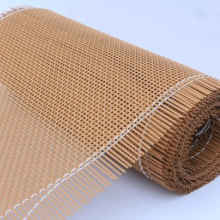 藤编柜门仿天然方格西笪装修吊顶屏风隔断家具柜门手工方孔藤编网