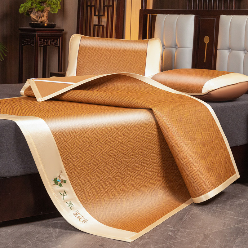 夏季艾草款藤席家用人可折叠凉席宿舍单人空调清凉席子光滑无刺,床上用品,藤席,淘宝优惠券,粉丝福利购,淘宝优惠卷