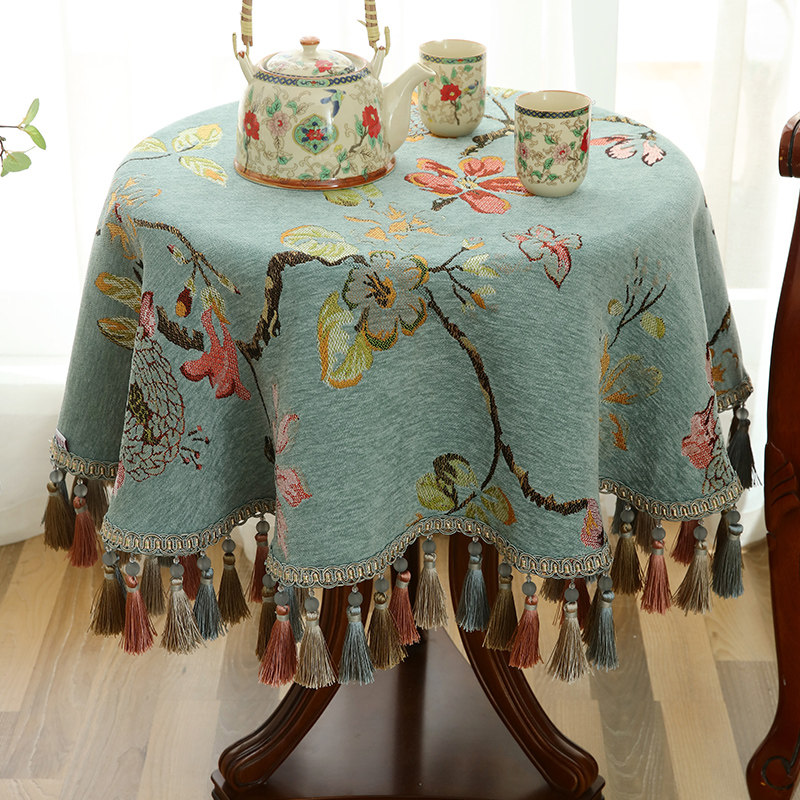 欧式小圆桌桌布布艺圆形餐桌茶几布桌布台布家用阳台休闲床头柜布,居家布艺,桌布,淘宝优惠券,粉丝福利购,淘宝优惠卷