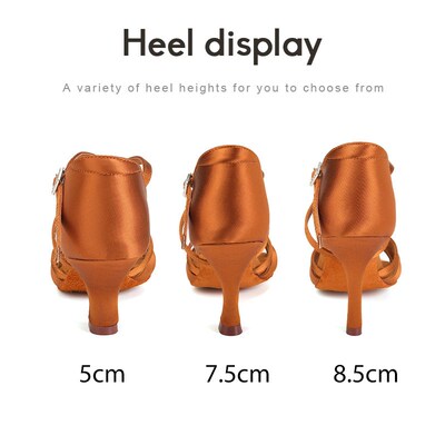 DKZSYIM New Latin Dance Shoes Women Ballroom Tango Dancing S