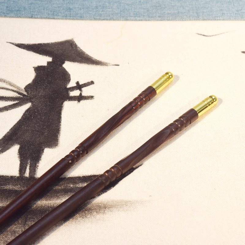 老红木筷子家用木筷文化礼品名族风商务礼品红酸枝紫檀木筷