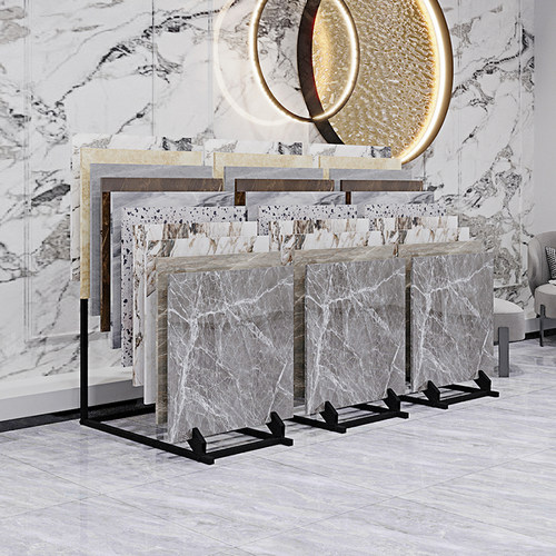 多功能瓷砖展示架800木地板陶瓷陈列架落地木板地砖展厅样品架