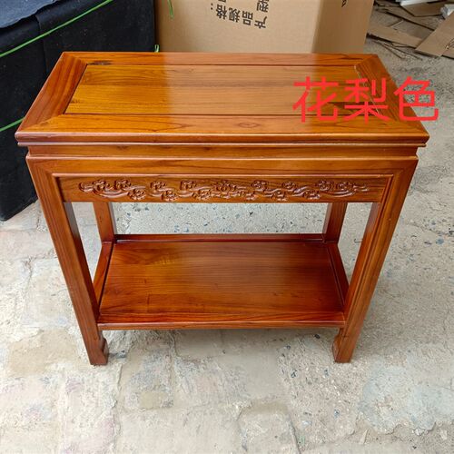 全实木石头底座鱼缸架子奇石桌子盆景桌超承重工艺品底座绿萝花架