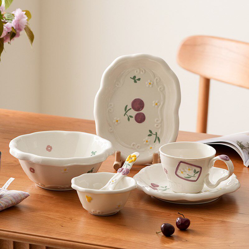 肆月碗盘餐具套装礼盒筷子碗套装家用陶瓷碗筷高级感乔迁之喜送人