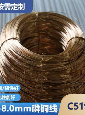 源头厂5191磷工铜线直径0.1-6Cmm弹簧QSCAAN.5-06.1特硬磷青铜线