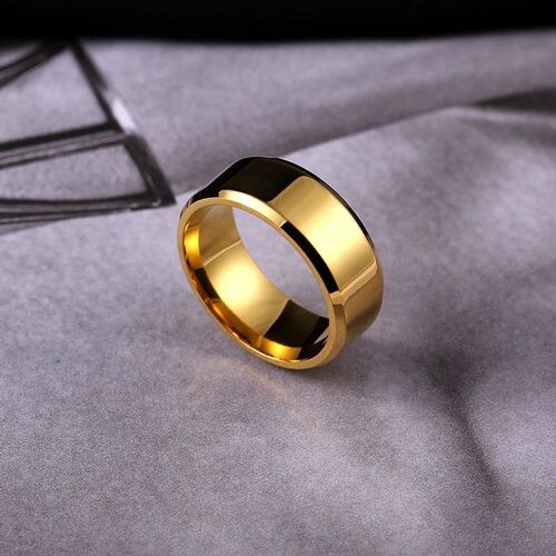 4mm Simple Smooth Women Rings Black Stainless Steel Men Ring