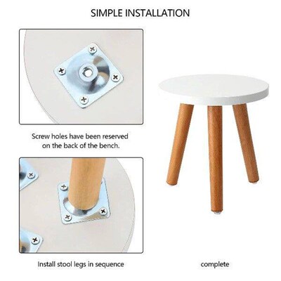 Plant Stool Floral Tool Display Stool Wooden Round Side