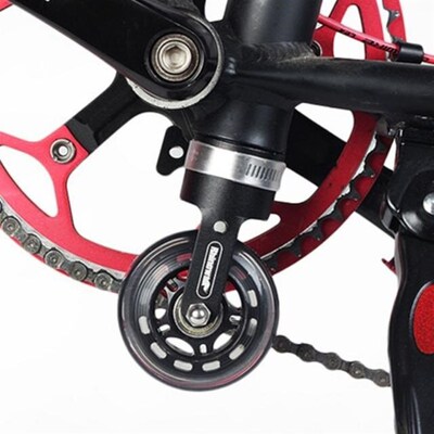 Portable Folding Bike Auxiliary Roller Wheel Foldable Bicycl