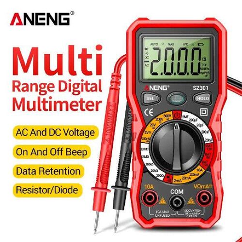 2000 Counts Smart Digital Multimeter Resistance Capacitance