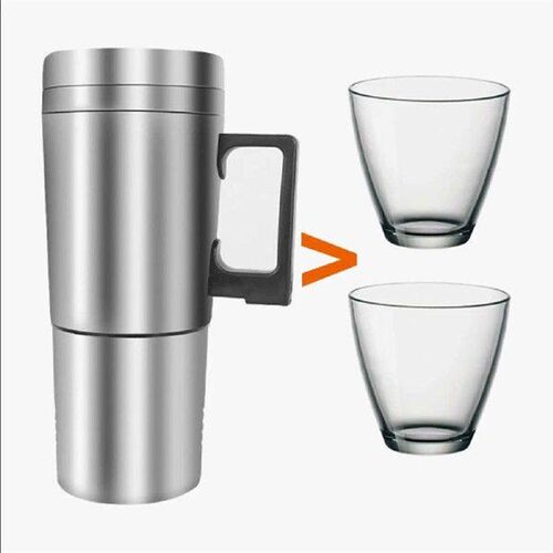 Stainless Steel Car Electric Kettle Heating Cup 300ml