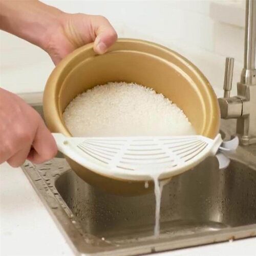Creative long-handled rice washing tool for home use, multi-