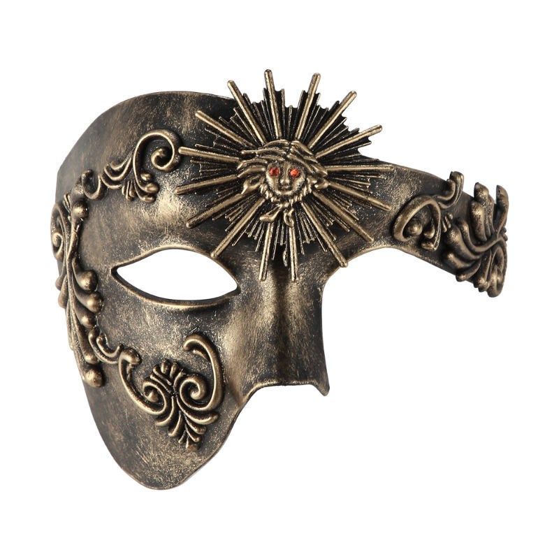 威尼斯半脸面具万圣节狂欢节cos化装舞会复古太阳黑色假面,节庆用品/礼品,面具,淘宝优惠券,粉丝福利购,淘宝优惠卷