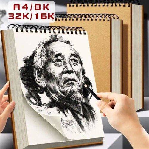 Simple Kraft Paper Art  A4/8K/16K/32K/A3 Flip-up