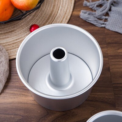 Round middle hole Alloy Chiffon Cake toast bread Pan Removab