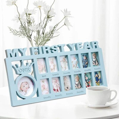 My First Year Baby Keepsake Frame 0-12 Months Pictures Photo