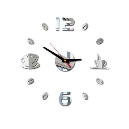 Digital Wall Clock Sticker Modern Design DIY Kitchen  Living