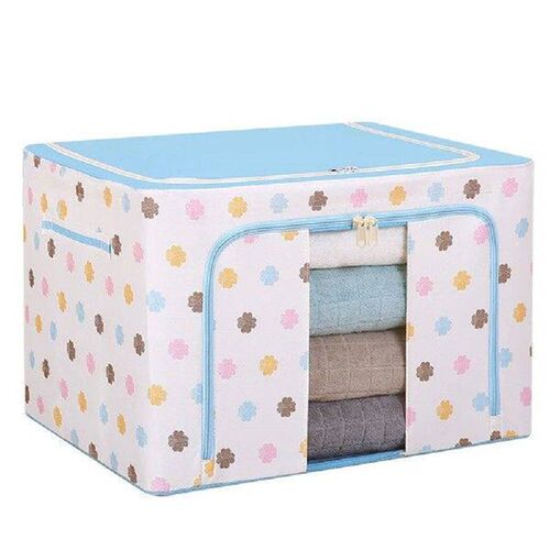 Double Window Storage Box Waterproof Foldable Oxford Cloth
