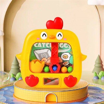 Kids Creative Fun Cute Chicken Catch Ball Machine Toys Hand