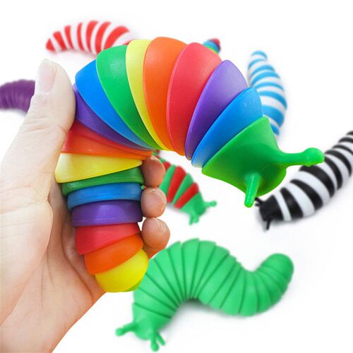 2023 Toy Fat Brain Slug Articulated Flexible 3D Slug Fidget
